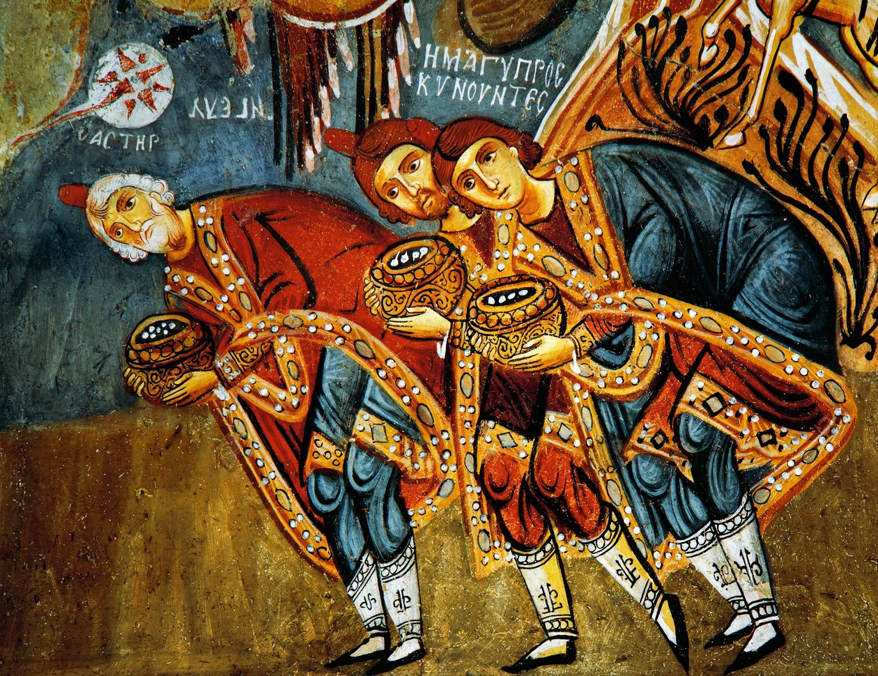 Maagien palvominen (1200-luvulla), Karanlik Kilise (pimeä kirkko) (1200-1300-luvuilla), Goreme (Unescon maailmanperintöluettelo). tekijältä Byzantine