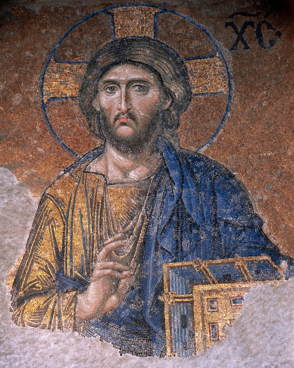 Deesis Kristus Hagia Sofiassa (mosaiikki) tekijältä Byzantine