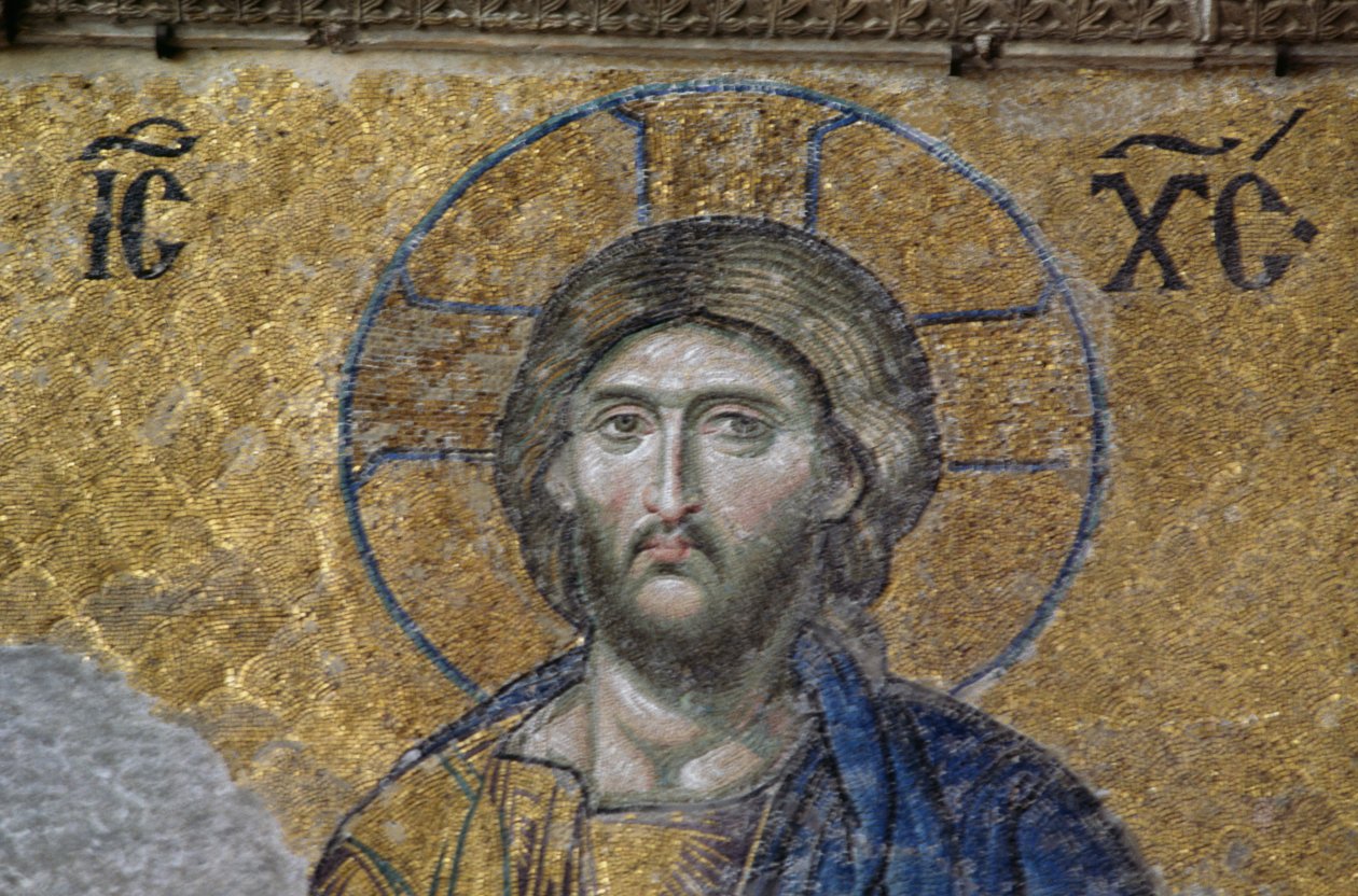 Deesis Kristus Hagia Sofiassa (mosaiikki) tekijältä Byzantine