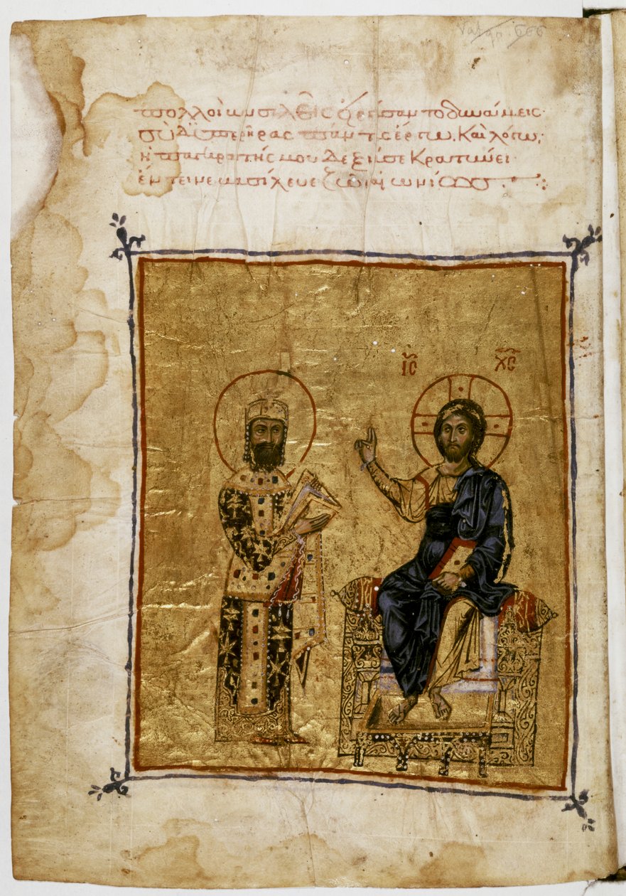 Keisari Alexios I ja Jeesus Kristus tekijältä Byzantine