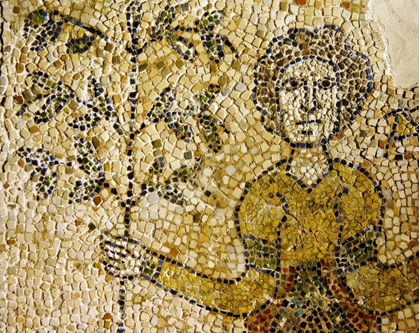 Eevan ja tiedon puun esitys, 1213 (mosaiikki) tekijältä Byzantine