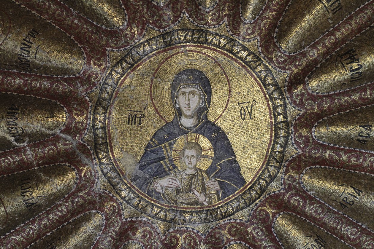 Neitsyt ja lapsi, Choran kirkon museossa tekijältä Byzantine