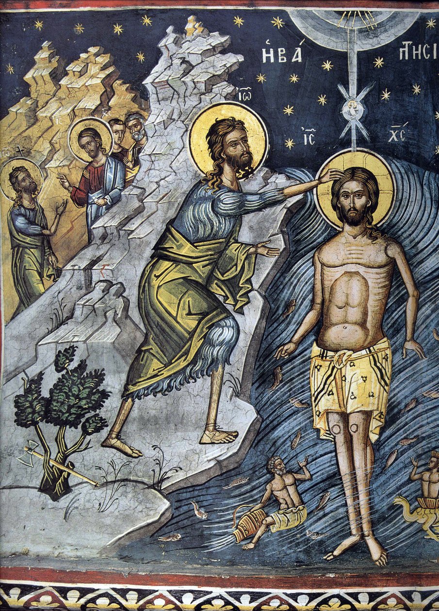 Loppiainen - Bysantin mestari - 1500-luku - Fresko - Dionysioun luostari, Athos-vuori tekijältä Byzantine Byzantine