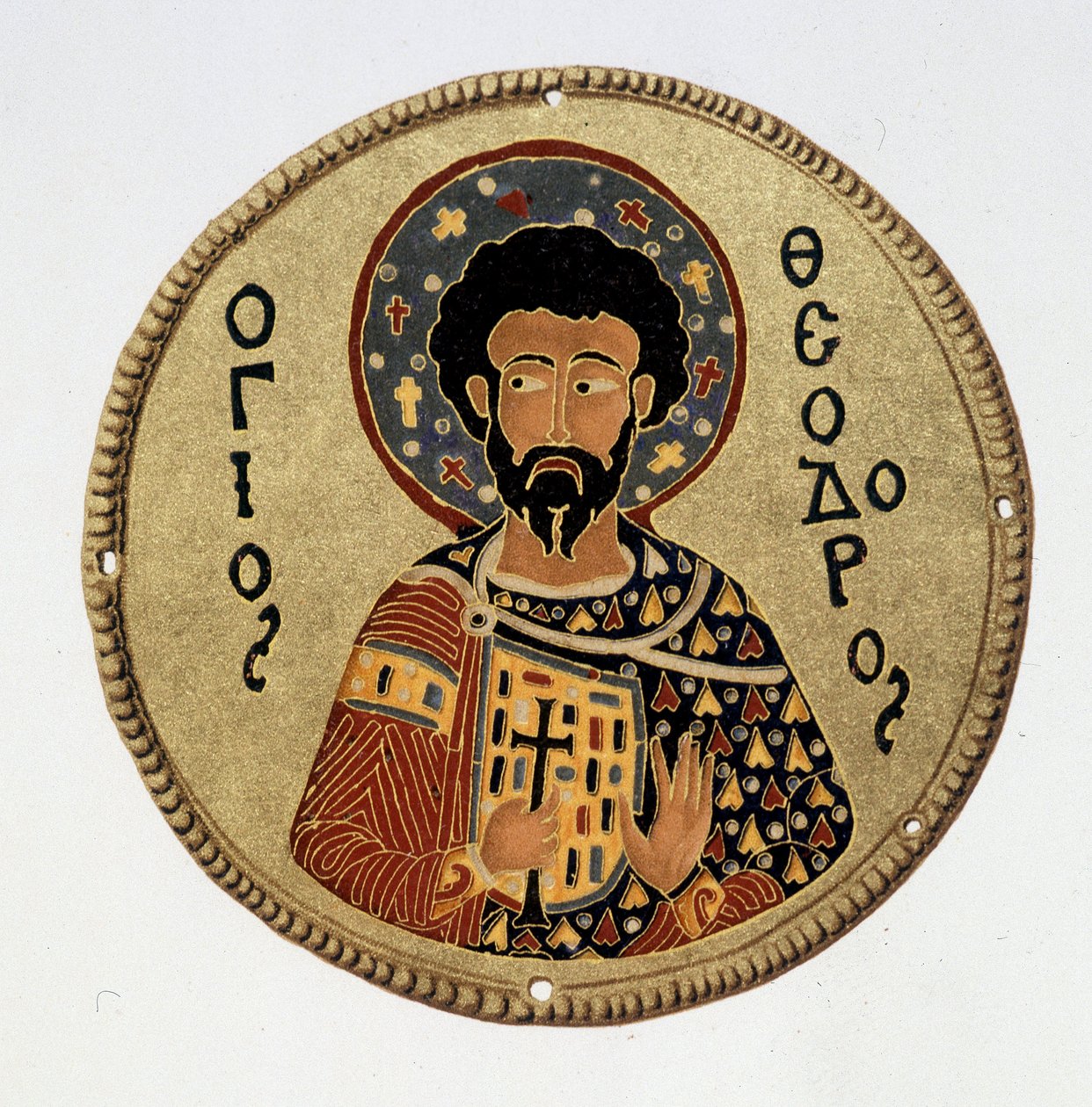 Saint Theodore (Teodoro) - vertauksena N Kondakowin teoksessa "Bysantin emailien historia ja monumentit" tekijältä Byzantine Byzantine