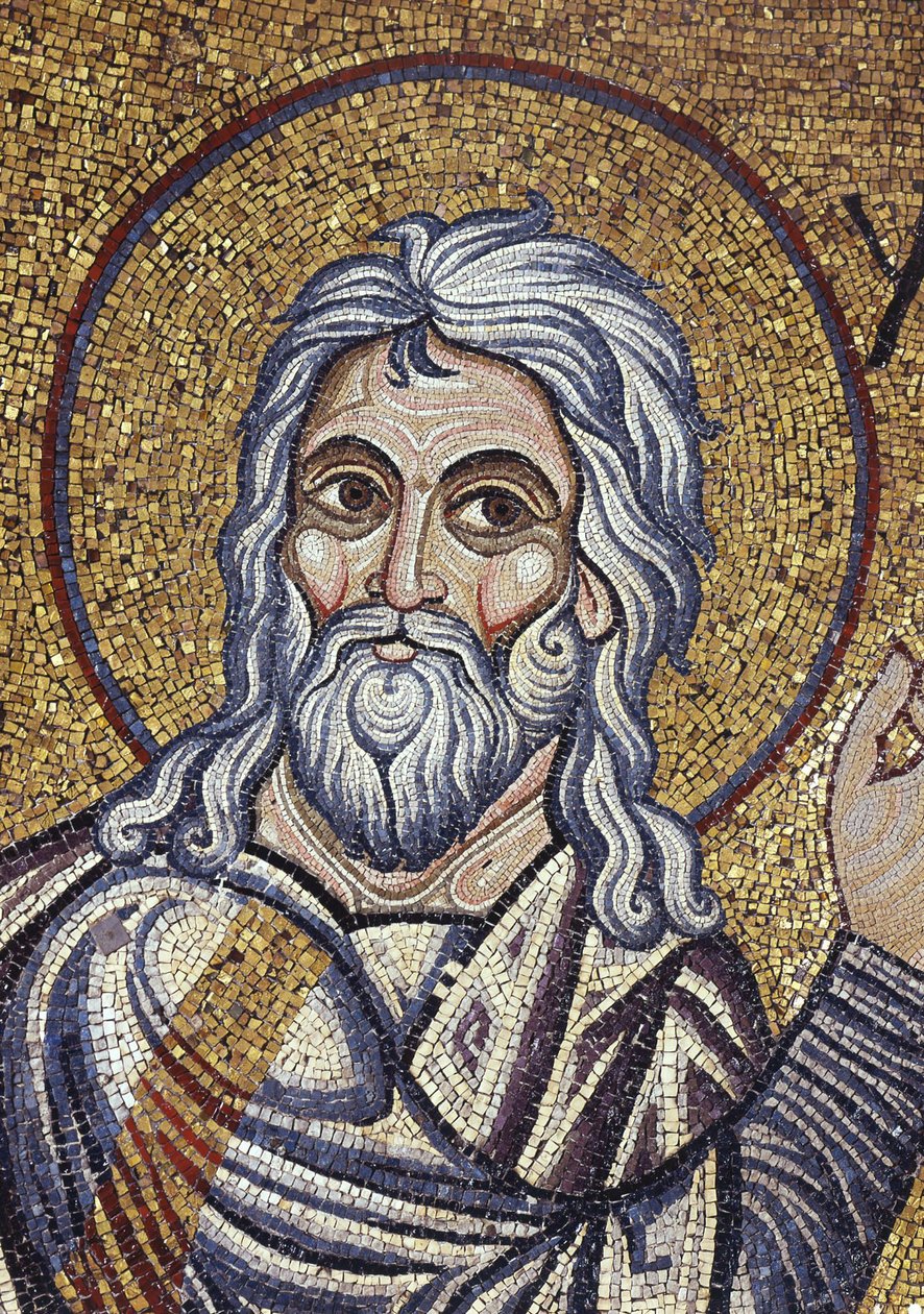 Profeetta Isaiah Yksityiskohta sisämosaiikkiin Pyhän Markuksen basilikassa, 1100-luku tekijältä Byzantine Byzantine