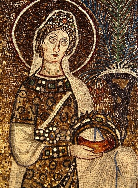 Neitsyt Marttyyri (mosaiikki) (ks. myös 58073) tekijältä Byzantine School