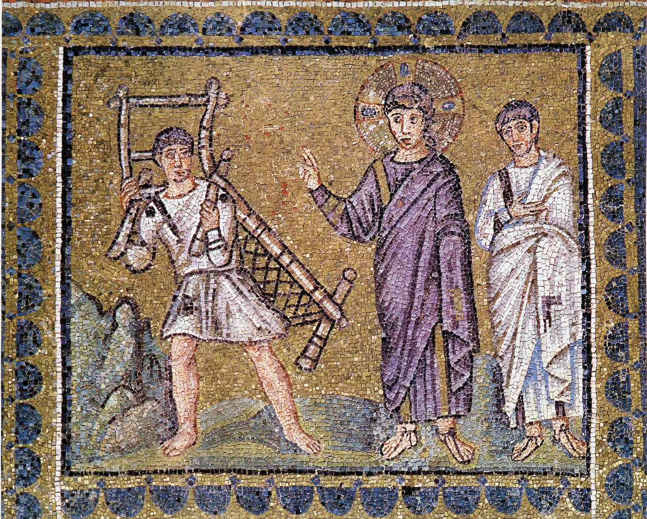 Guerison of the Paralytic, Pyhän Apollinarin Ravennan yhdeksän kirkko (Sant