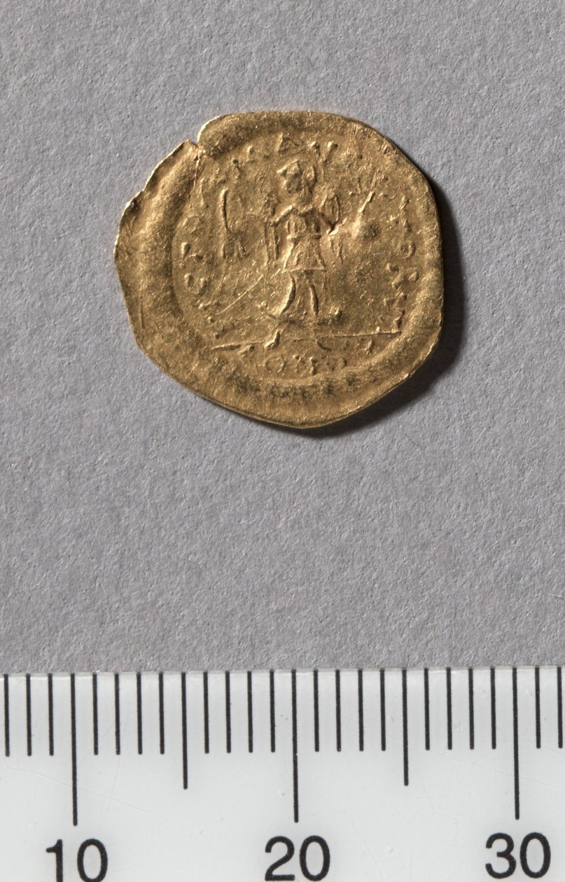 Half Tremissis of Justinianus I, Konstantinopoli, 527-565 (kulta) tekijältä Byzantine School