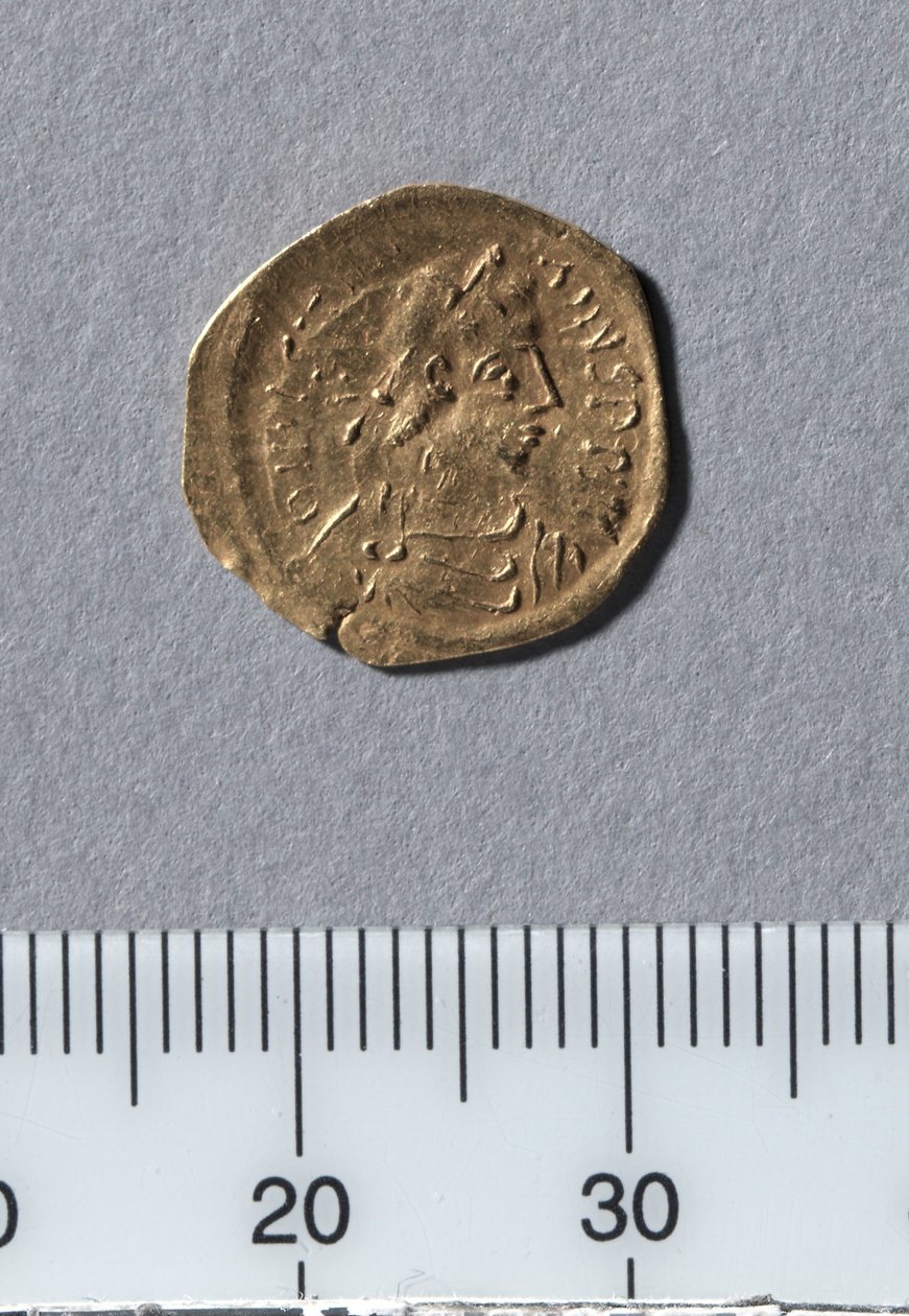 Half Tremissis of Justinianus I, Konstantinopoli, 527-565 (kulta) tekijältä Byzantine School