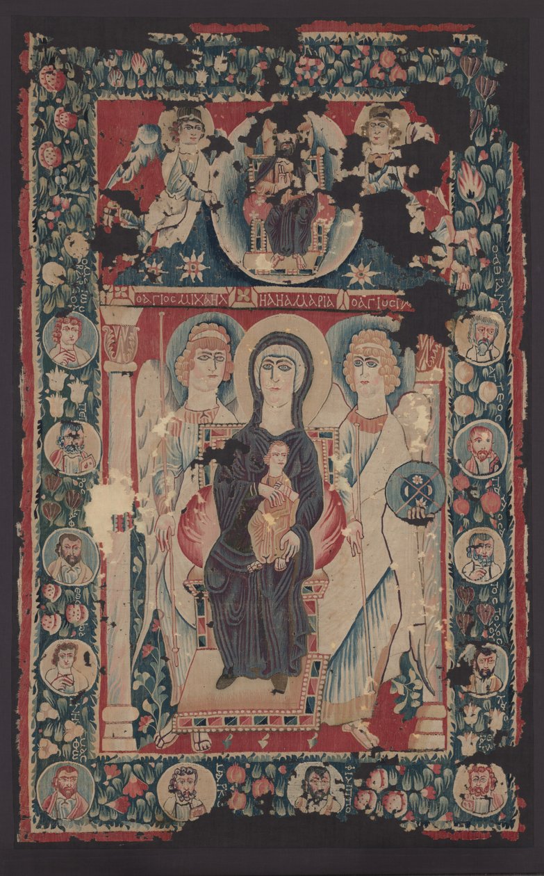 Neitsyen ja lapsen ikoni, 500-luku tekijältä Byzantine School