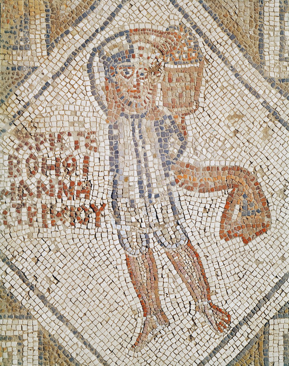Muurarin jalkakäytäväyksityiskohta (mosaiikki) tekijältä Byzantine School