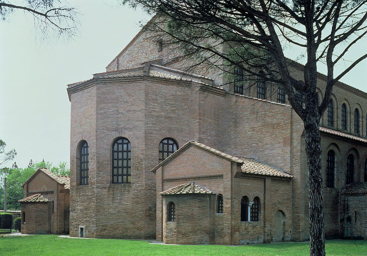 Basilikan takajulkisivu, 536 jKr tekijältä Byzantine School