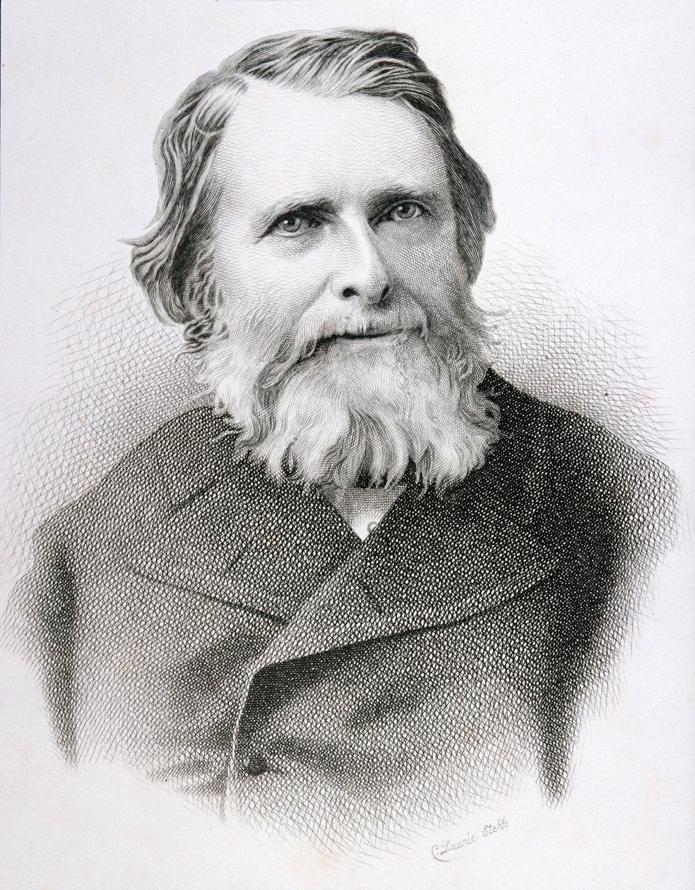 John Ruskinin (1819-1900) muotokuva tekijältä C. Laurie