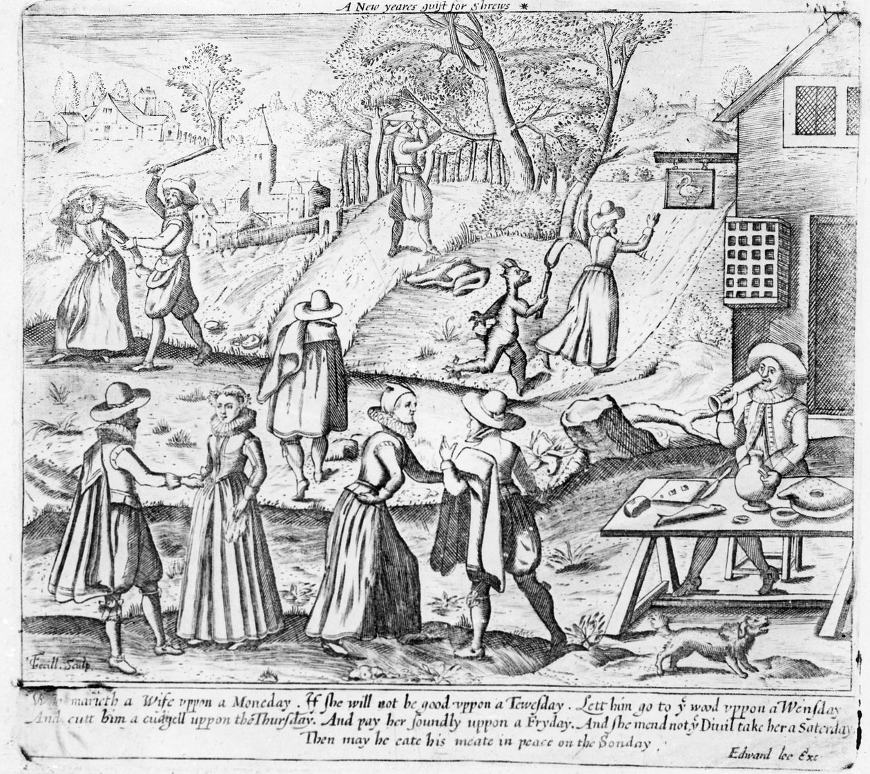 Uudenvuoden lahja Shrewsille, julkaisija Edward Lee, noin 1620. tekijältä C. Terill