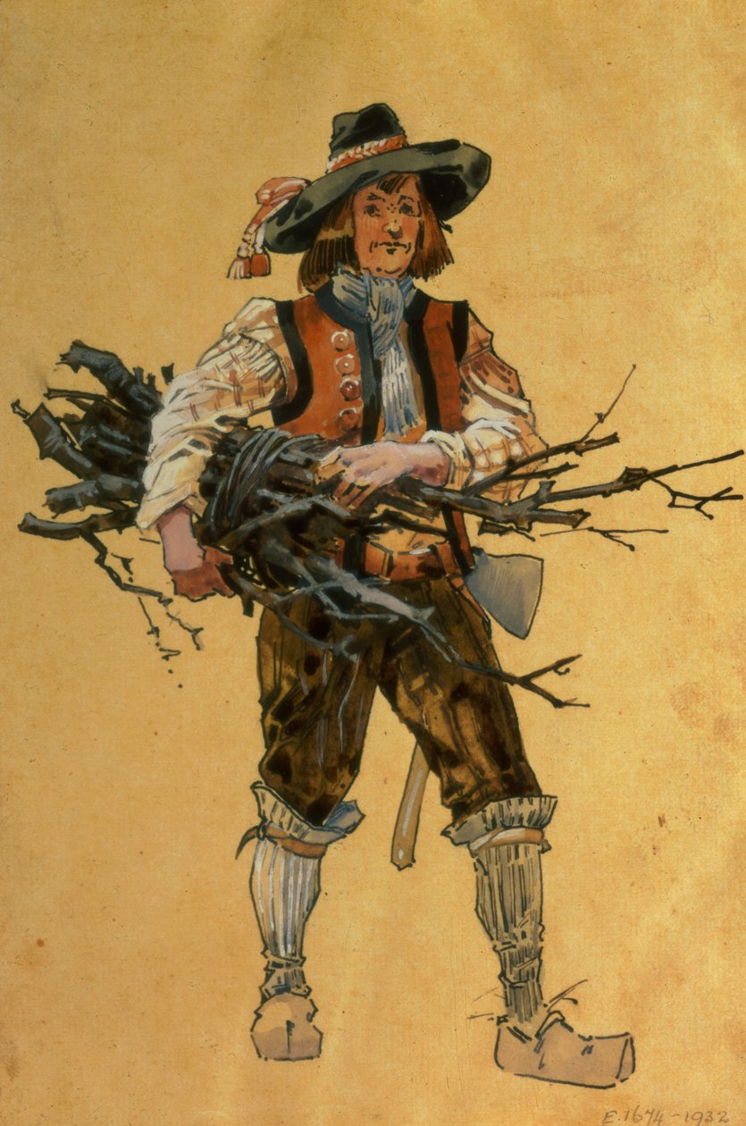A Forester, pukusuunnittelu elokuvaan As You Like It, jonka on tuottanut R. Courtneidge Manchesterin Princes-teatterissa. tekijältä C. Wilhelm
