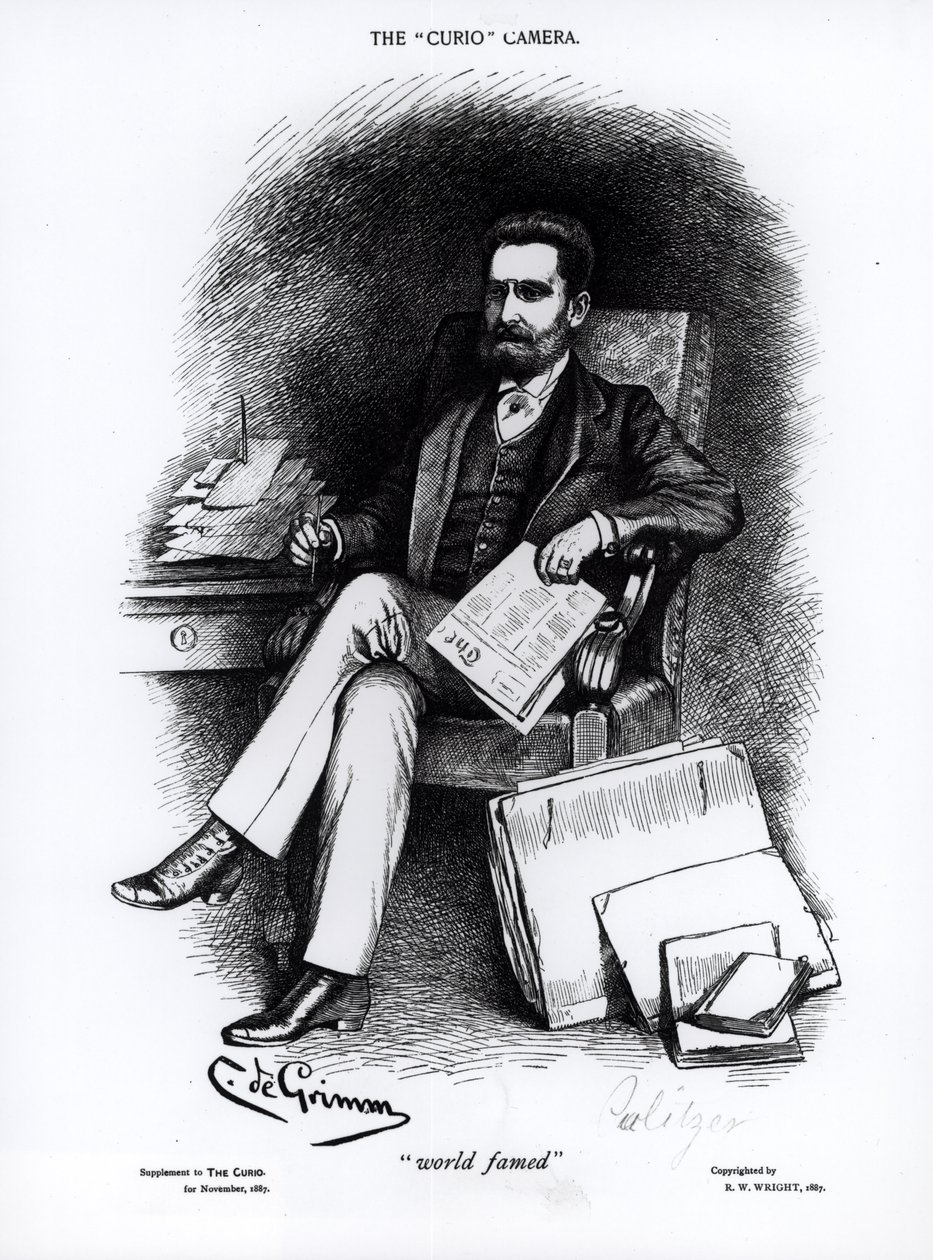 Joseph Pulitzer (1847-1911) elokuvasta The Curio, 1887 tekijältä C de Grimm