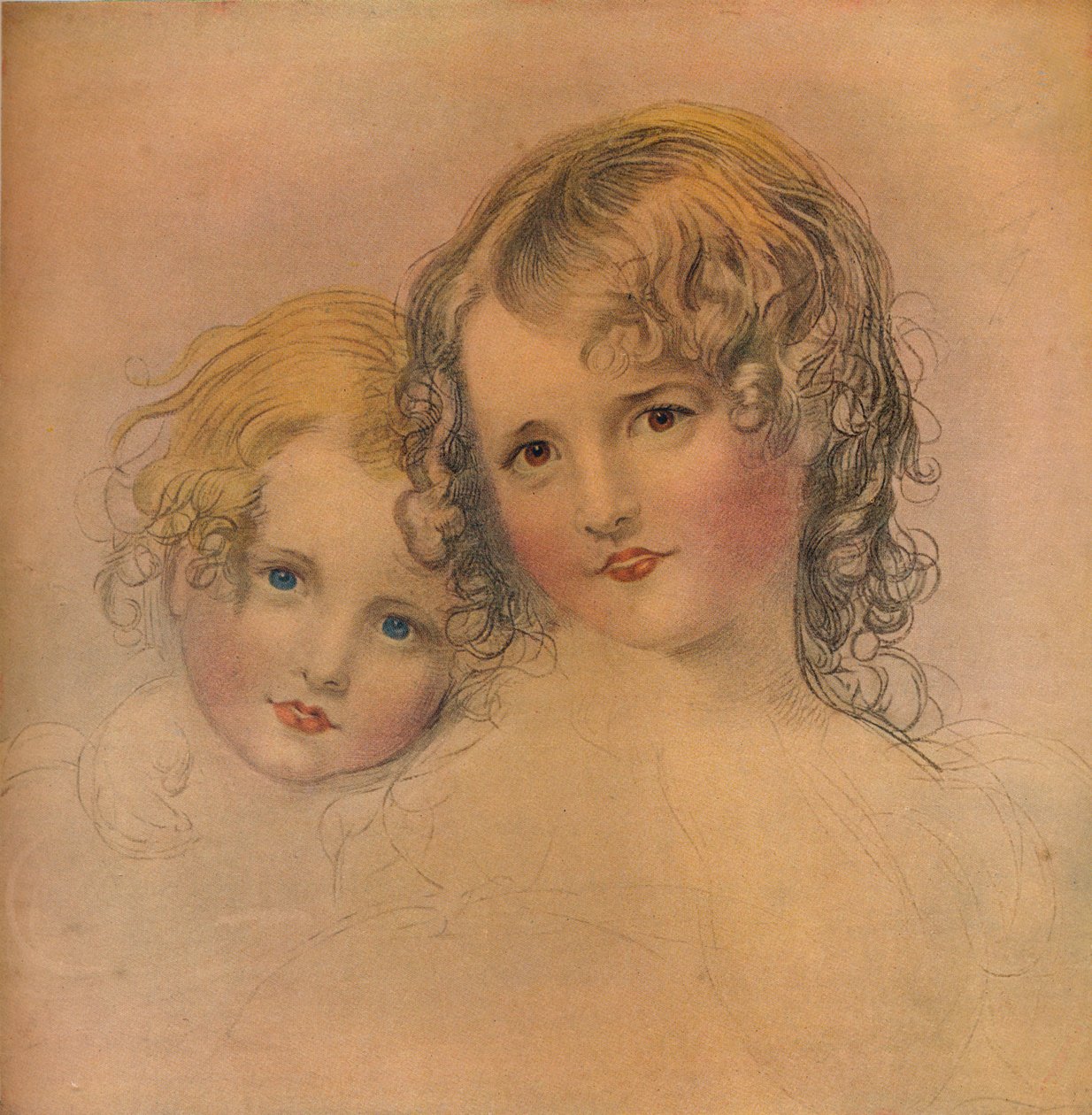 The Calmady Children, c1823, 1916 tekijältä CG Lewis