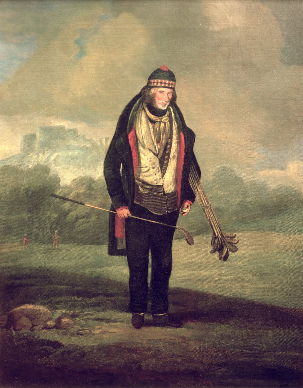 Caddy Willie Bruntsfieldissä, Edinburghissa, 1824 tekijältä C.H Robertson