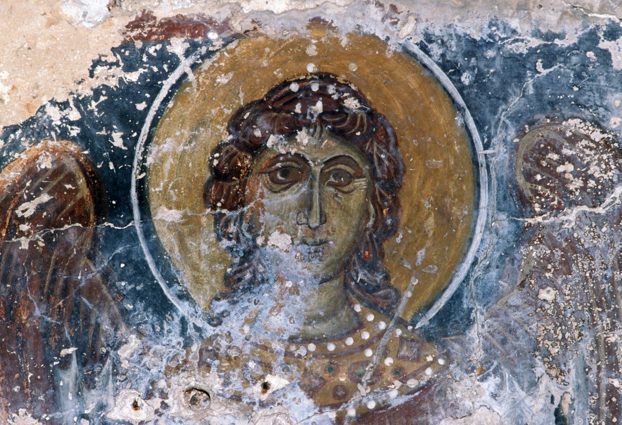 Jeesus-fresko Agia Annan kirkossa tekijältä J.B. and Brown J. Rowbotham