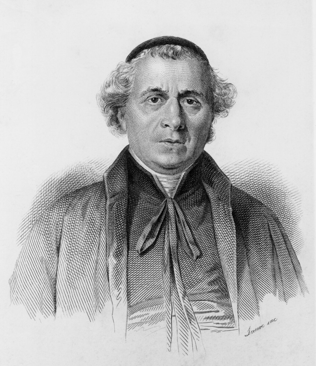 Gioacchino Ventura di Raulican (1792-1861), italialaisen jesuiitin, puhujan, patriootin, filosofin ja kirjailijan muotokuva, kaiverrettu kuva tekijältä J.B. and Brown J. Rowbotham