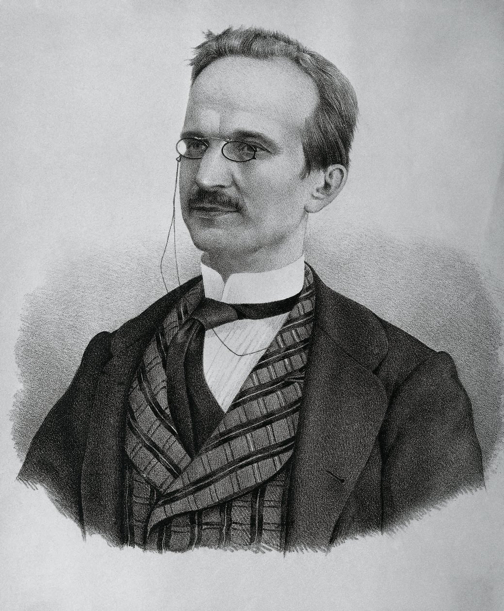 Urbano Rattazzin (1808-1873) muotokuva, italialainen poliitikko, litografia tekijältä J.B. and Brown J. Rowbotham
