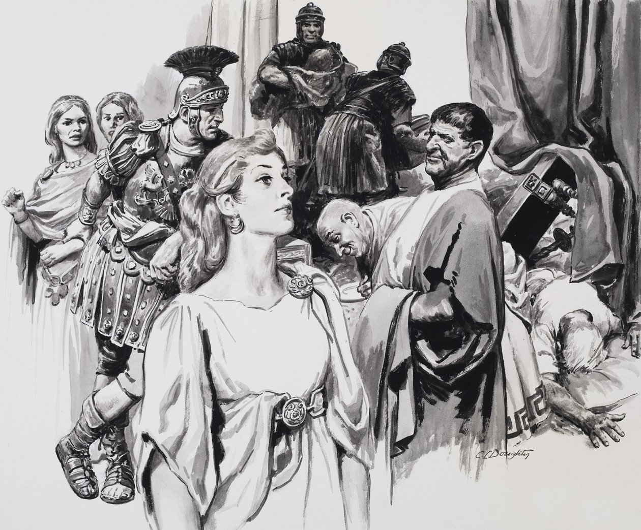 Boudicca, Icenien kuningatar (guassi paperille) tekijältä C.L. Doughty