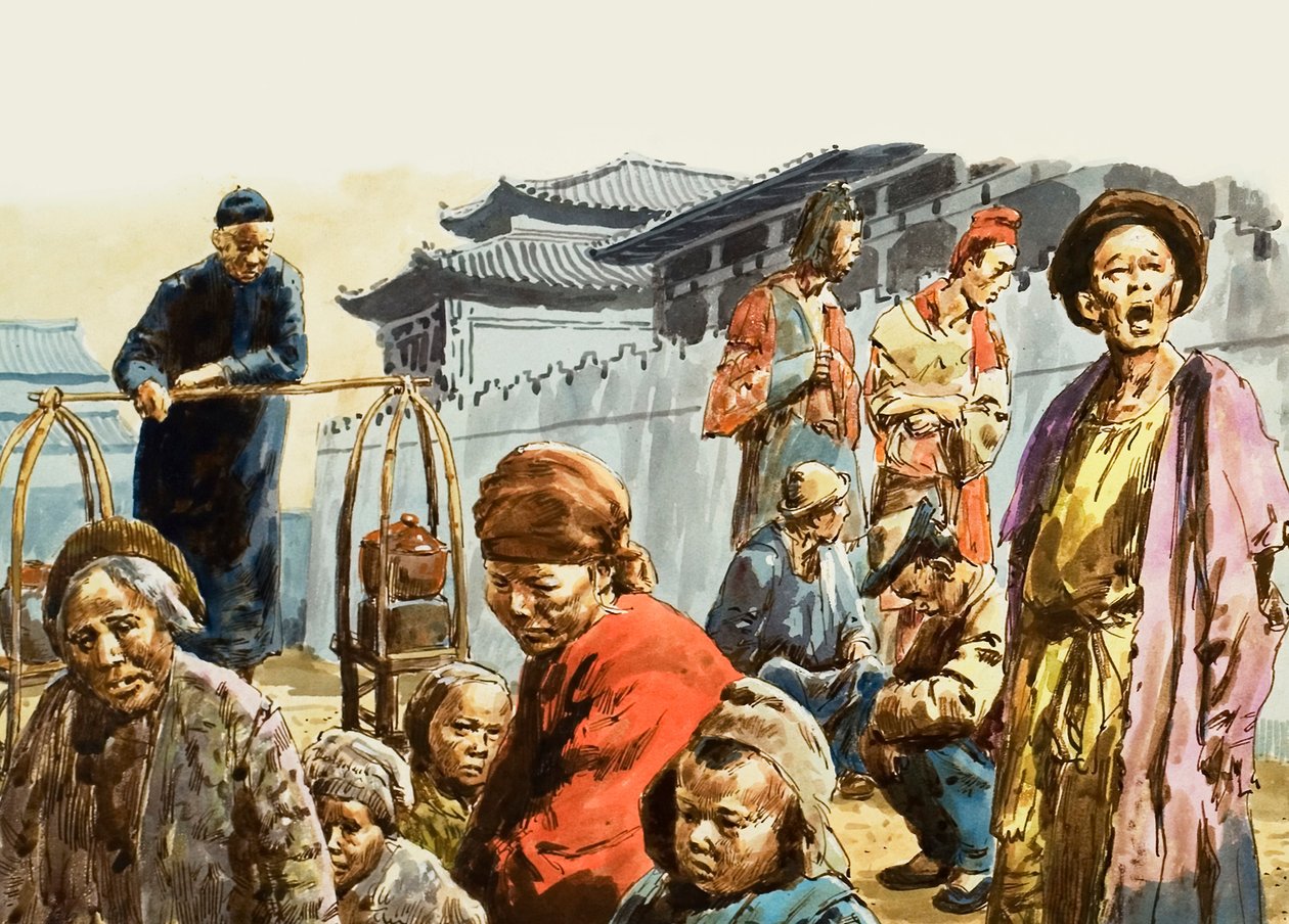 Kurjuus vaanii Kiinan maata (guassi paperille) tekijältä C.L. Doughty