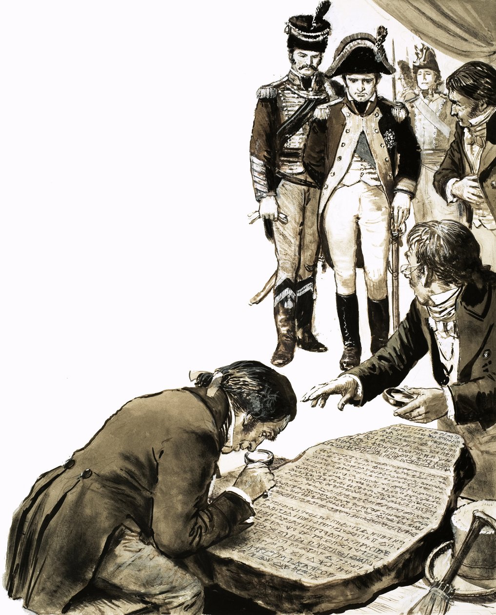 Napoleon toi oppineet ratkaisemaan Rosettan kiven muinaisten kielten salaisuudet... tekijältä C.L. Doughty