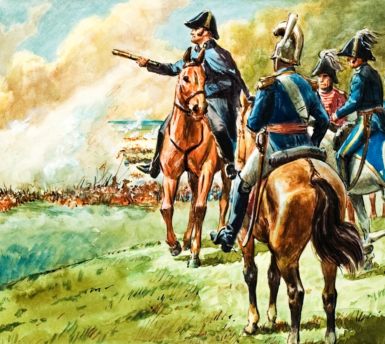 Wellingtonin herttua Waterloon taistelussa tekijältä C.L. Doughty