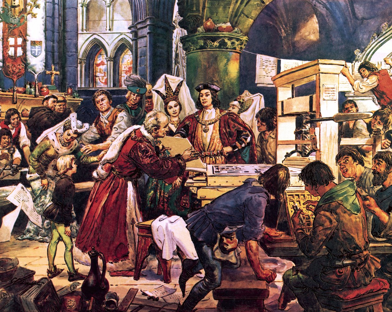 William Caxton -- Englannin ensimmäinen kirjapainaja tekijältä C.L. Doughty