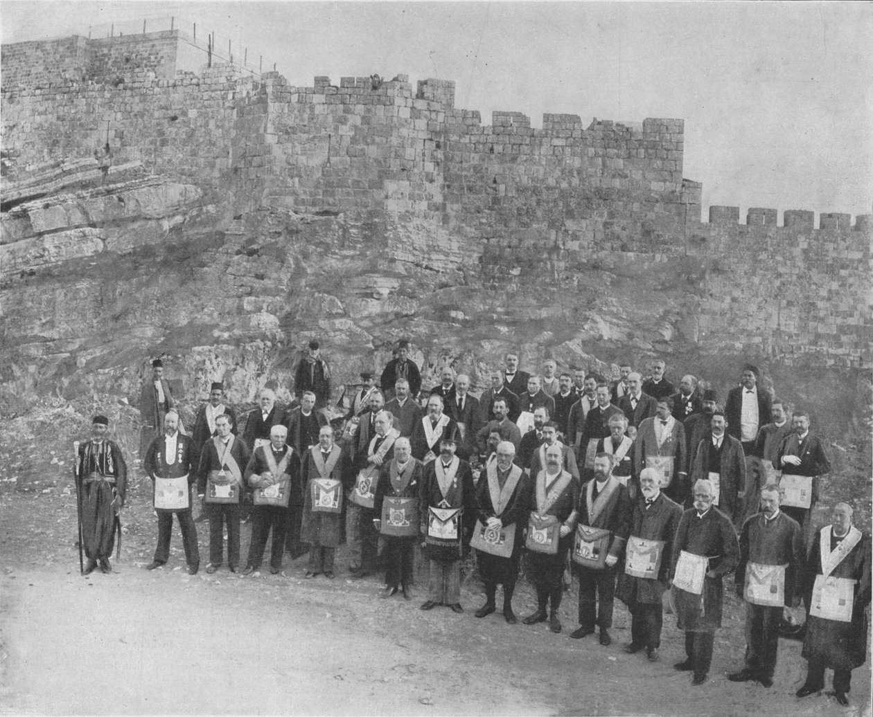 "Englannin vapaamuurarit Jerusalemissa", 1898 tekijältä CN Tadros