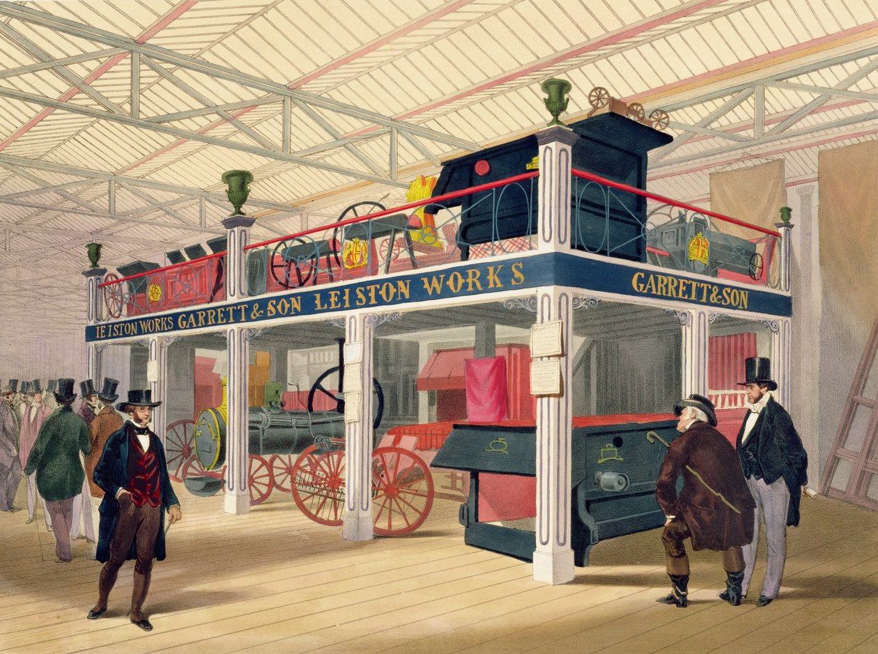 Crystal Palace, Agricultural Court (värillinen litho) tekijältä C.T. Dolby