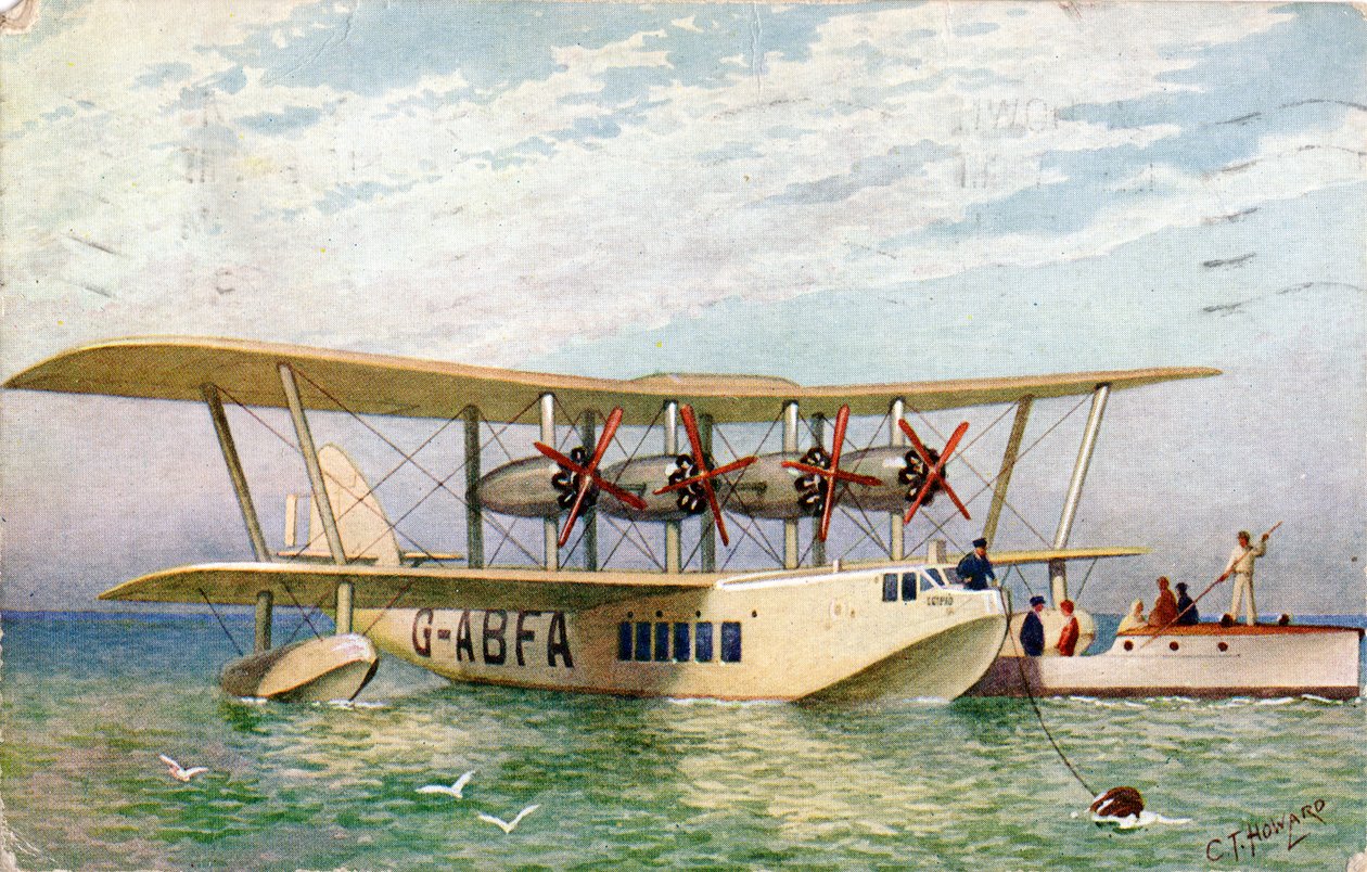 Imperial Airwaysin lentävä vene "Scipio", 1934. tekijältä C.T. Howard