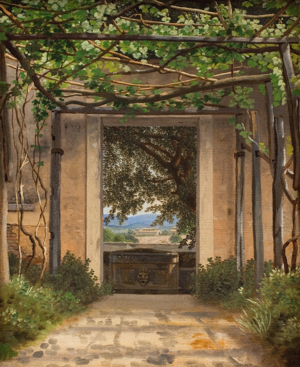 Pergola, Italia tekijältä Christoffer Wilhelm Eckersberg