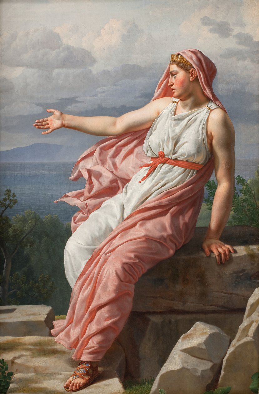Alcyonen jäähyväiset aviomiehelleen. Ovidian Metamorfoosit, laulu XI tekijältä Christoffer Wilhelm Eckersberg