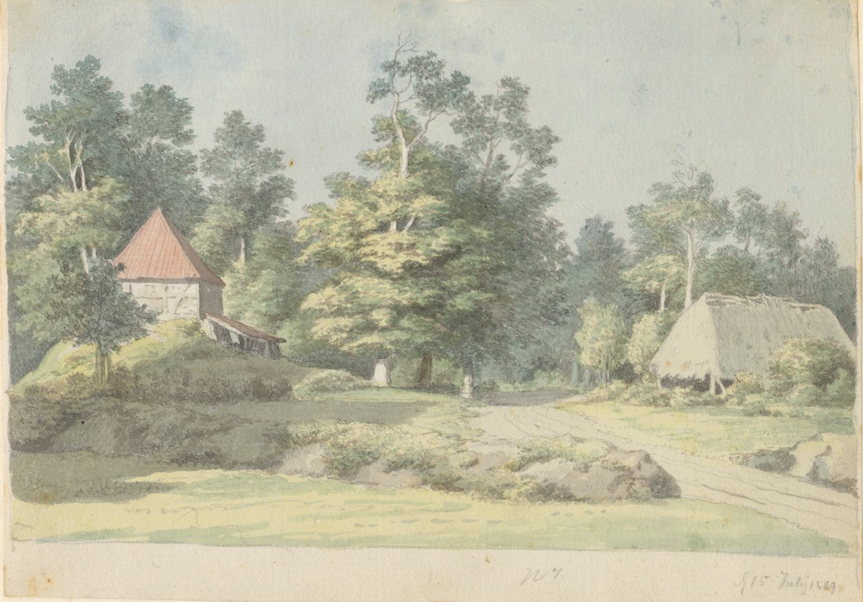 Mønin tiilitehdas tekijältä Christoffer Wilhelm Eckersberg