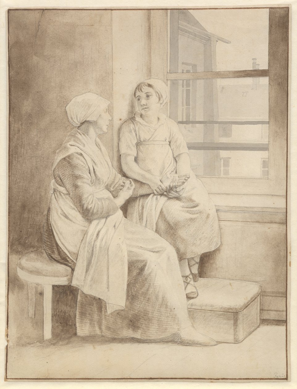 Äiti ja tytär. Eckersbergin emäntä Pariisissa tekijältä Christoffer Wilhelm Eckersberg