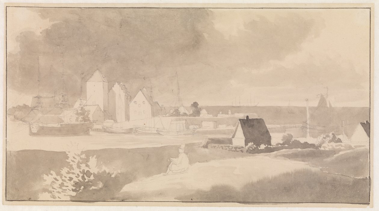 Esite Korsør tekijältä Christoffer Wilhelm Eckersberg