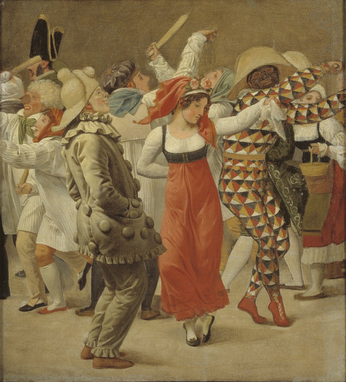 Karnevaalit Roomassa. Kappale tekijältä Christoffer Wilhelm Eckersberg