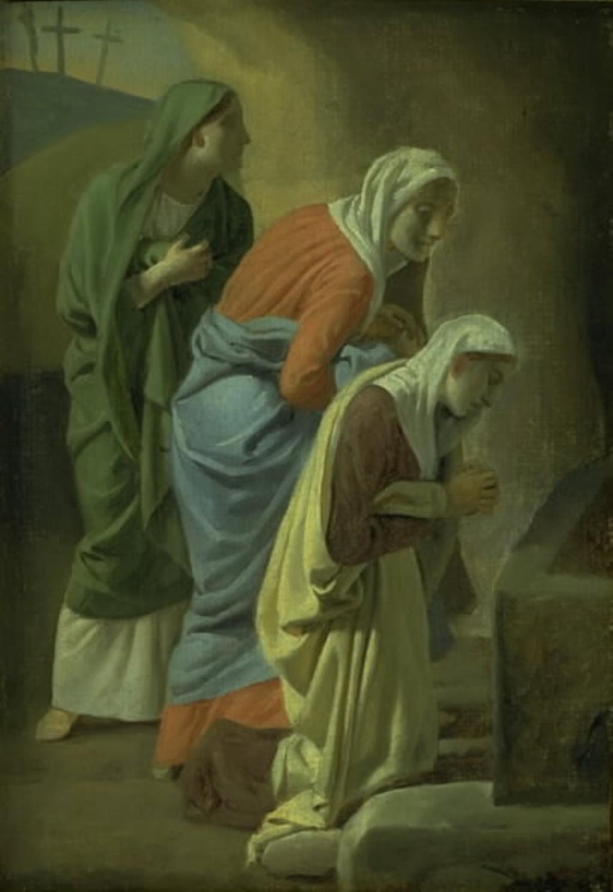 Kolme Mariaa Kristuksen haudalla. Opiskelu tekijältä Christoffer Wilhelm Eckersberg