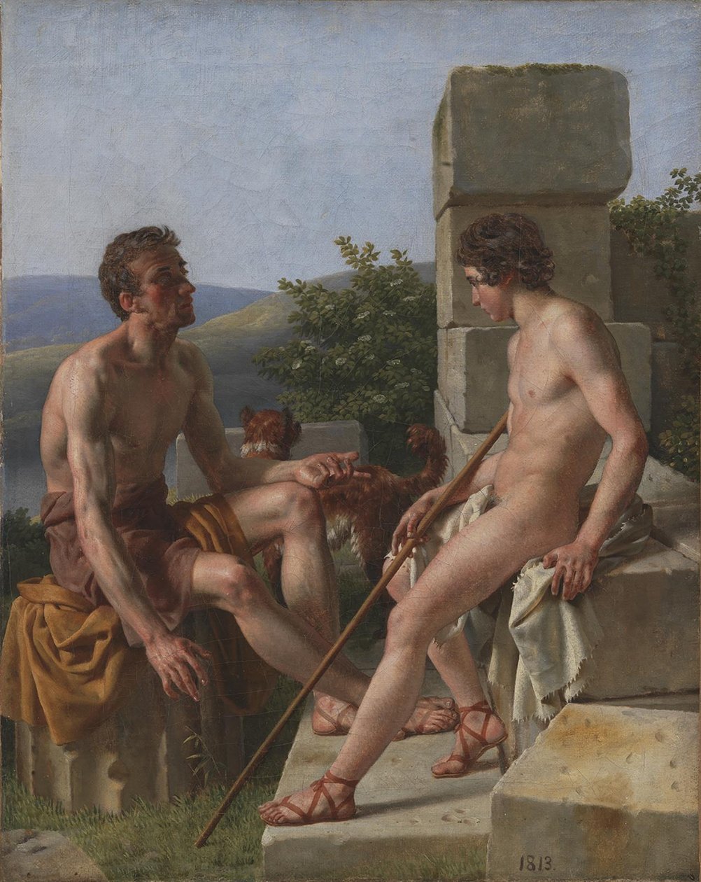 Kaksi paimenta tekijältä Christoffer Wilhelm Eckersberg