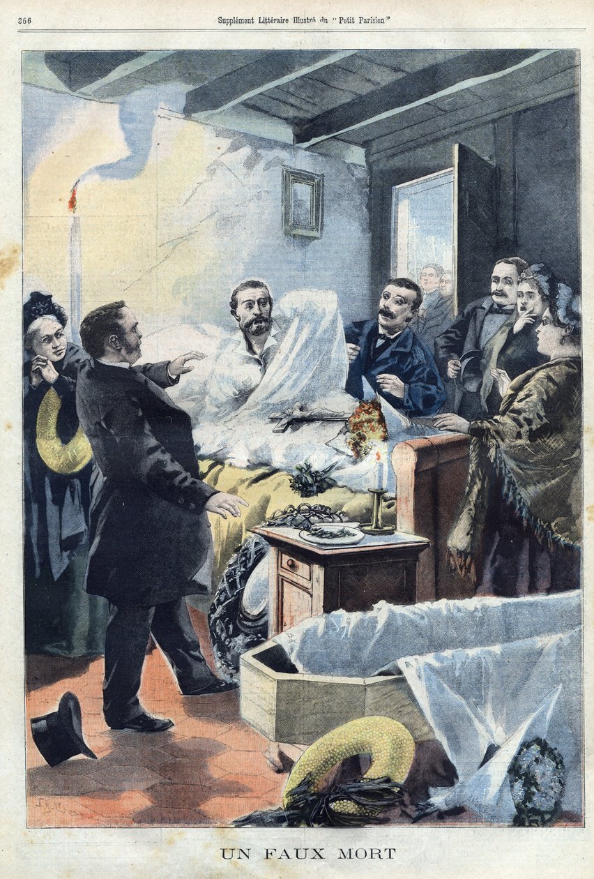 Valekuollut mies tekijältä C. A. & Crespin A. L. C (1859 1944) Andrieux