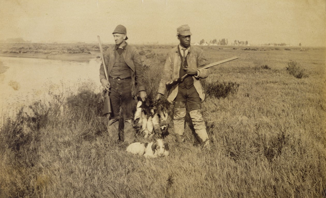 Ankkakauden päättyminen, Turks Island, Kalifornia, 1885 (albumiini hopeaprintti) tekijältä C. A. Plummer