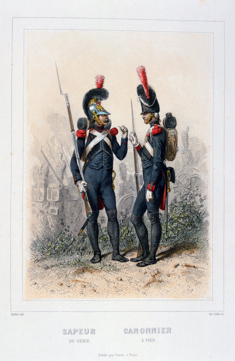 "Sapper and Gunner", Napoleonin keisarillinen kaarti, 1859 tekijältä C Colin