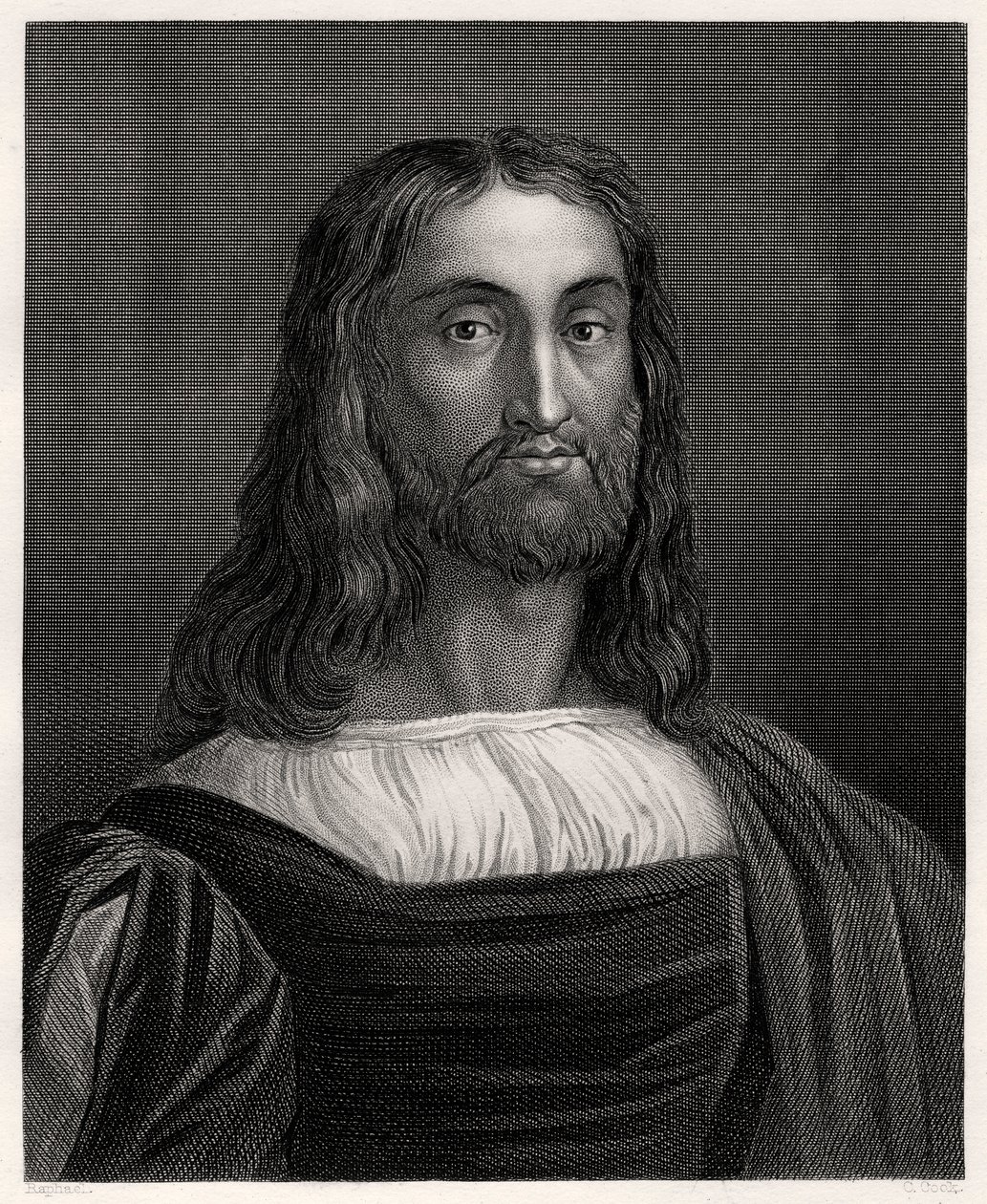 Marcantonio Raimondi, italialainen kaivertaja, 1800-luku tekijältä C. Cook