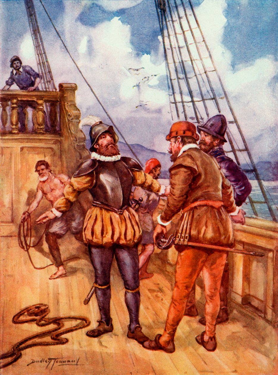 Ferdinand Magellan (painettu) tekijältä C. Dudley (after) Tennant