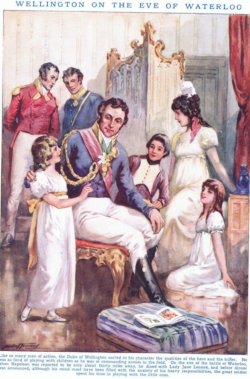 Wellington Waterloon aattona jKr 1815 tekijältä C. Dudley Tennant