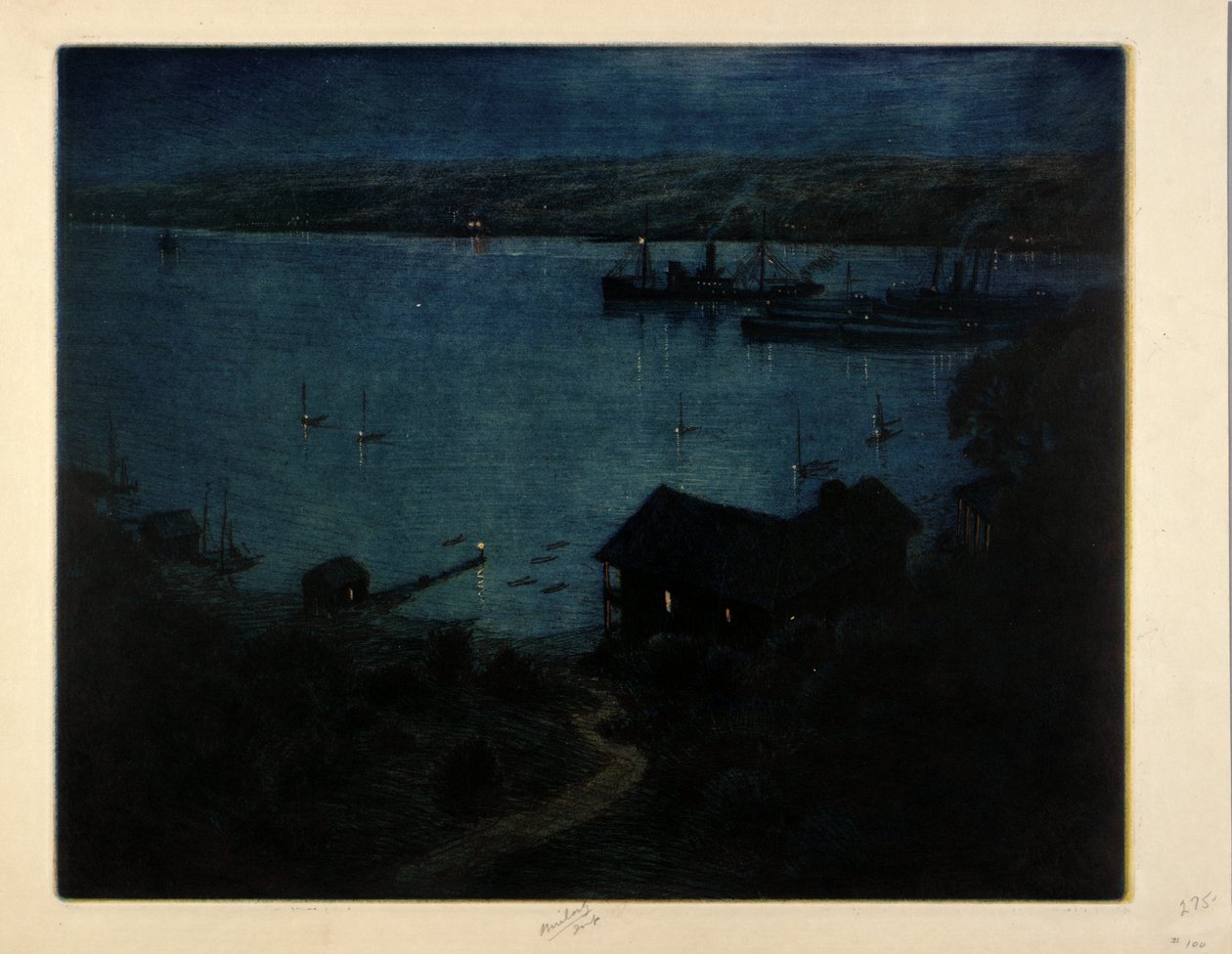 Kuunvalo--Hudson River tekijältä C. F. William Mielatz