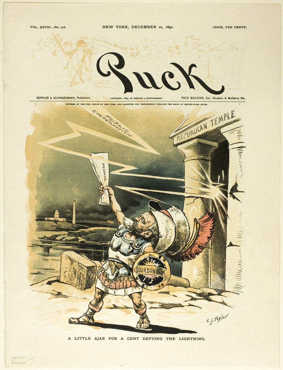 Hieman Ajax for a Cent uhmaa Lightning, alkaen Puck tekijältä C. Jay Taylor