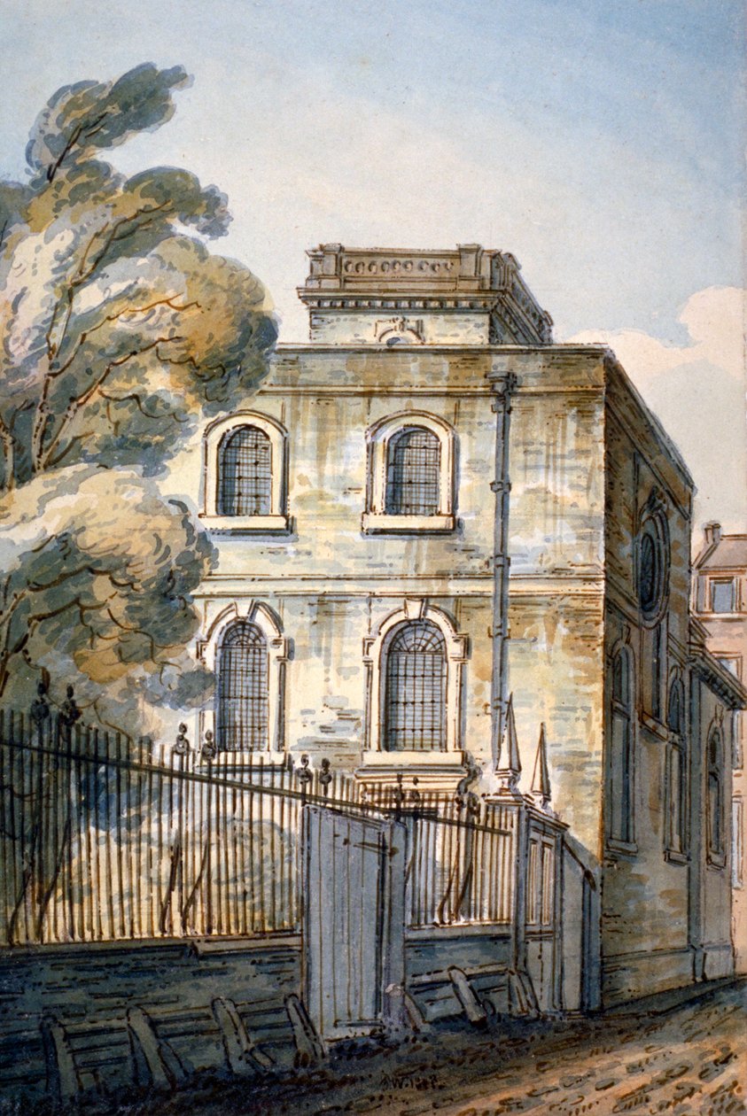 Church of All Hallows the Great, Upper Thames Street, Lontoo, 1813 tekijältä C John M Whichelo